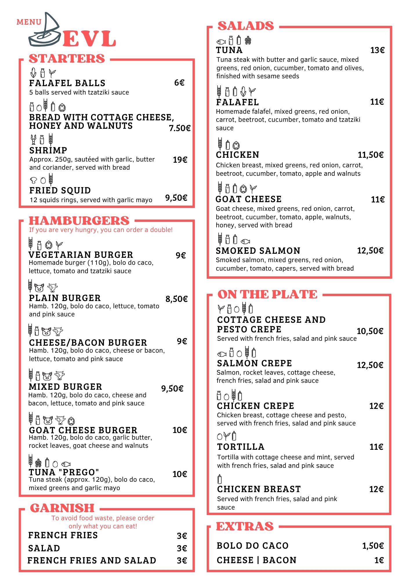 Menu EVL ENG 2026